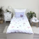 Parure housse de couette coton Stitch & Angel 100x135 cm et Taie d'oreiller