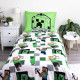 Minecraft Juego de funda nórdica emblemática 140x200 cm con funda de almohada