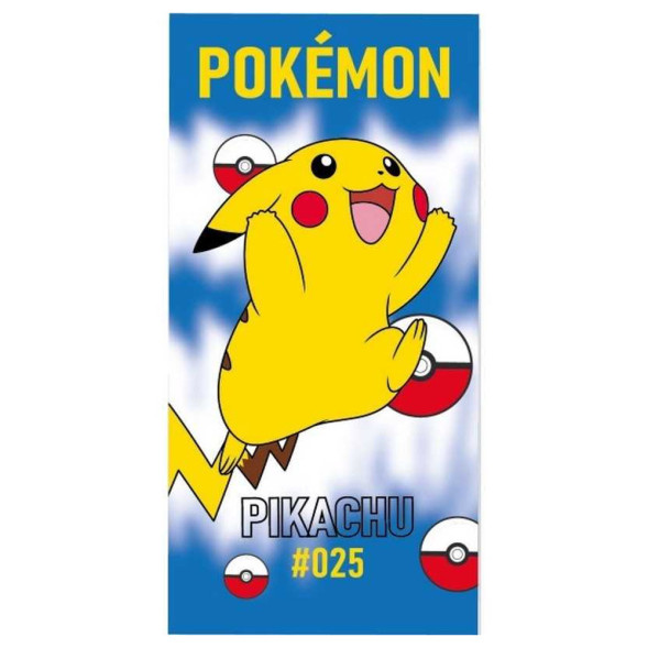 Asciugamano Ufficiale Pokémon Pikachu – 100% Cotone, 70 X 140 Cm – Morbido E Assorbente, Per Bambini E Adulti Fan