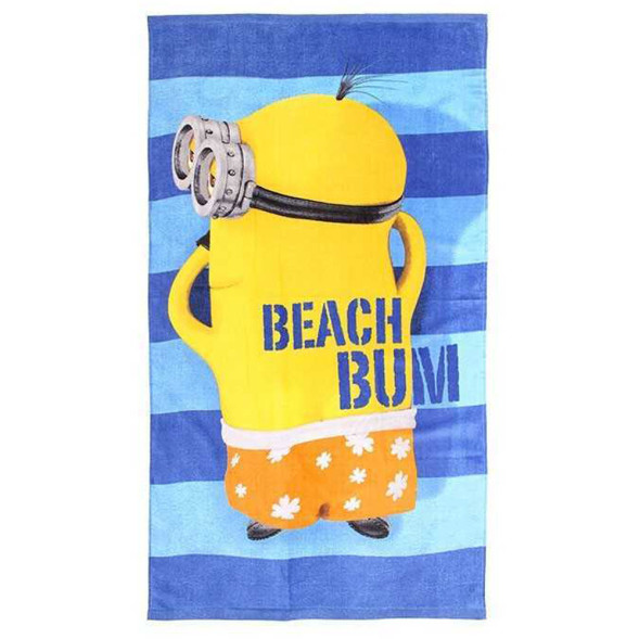 Serviette drap de bain Minions 140x70 cm en coton