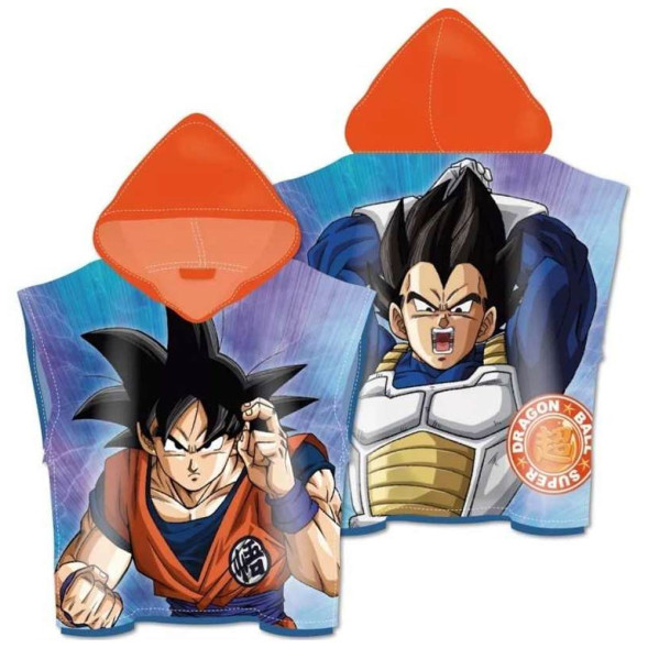 Poncho de bain Dragon Ball Super à capuche 55 x 55 cm