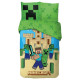 Minecraft Heart Bettbezug-Set 140x200 cm und Kissenbezug