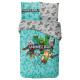 Minecraft Heart duvet cover set 140x200 cm and pillowcase