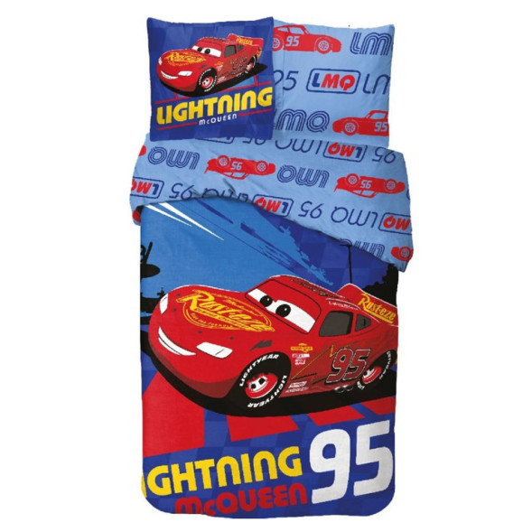 Bettbedecke Disney Cars 140x200 cm und Kissenbezug