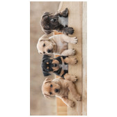 Towel Bath Towel Dogs 140x70 cm - cotton