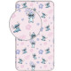 Drap housse coton Lilo et Stitch Rose 1 personne 90x200 cm