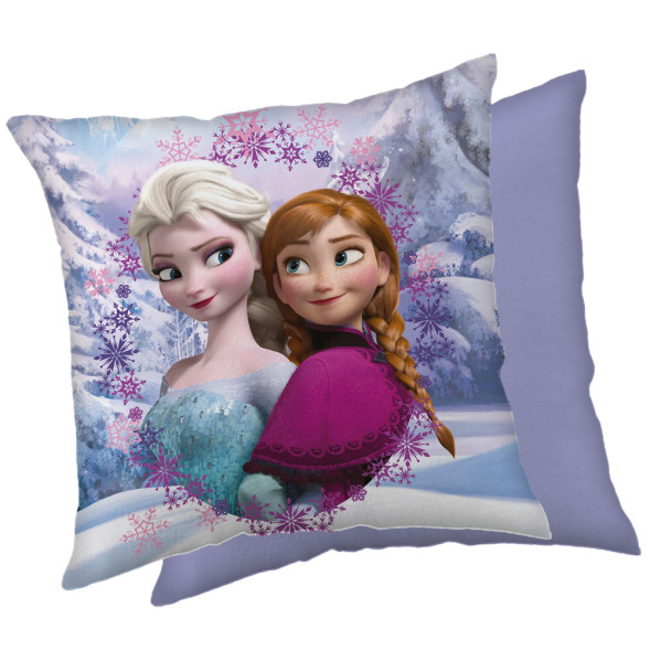 Coussin Reine des Neiges violet 40 CM Frozen