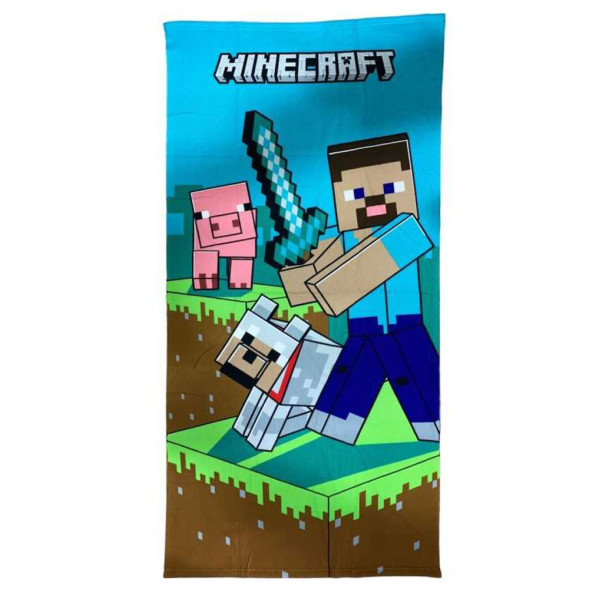 Minecraft BOOM Asciugamano 140 x 70 cm - Microfibra