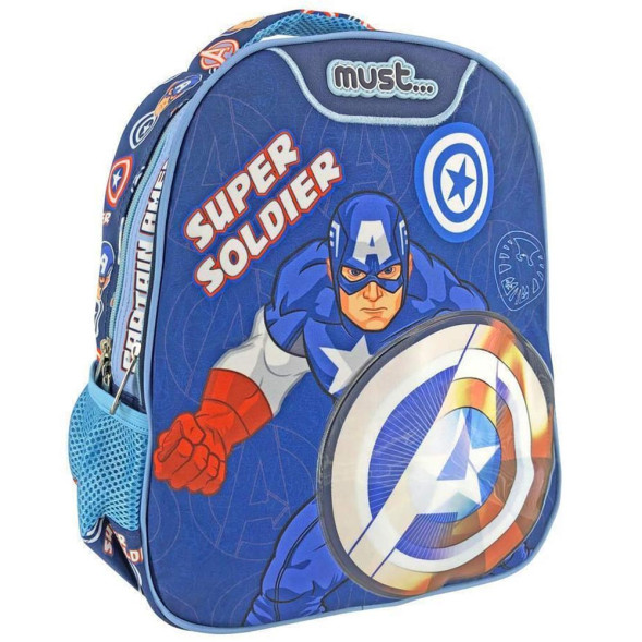 Sac à dos Avengers Super Soldat 31 CM - Maternelle