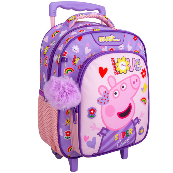 Sac à dos à roulettes Peppa Pig Love 31 CM Trolley