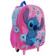 Sac à dos à roulettes Lilo & Stitch Flowers maternelle - 32 CM