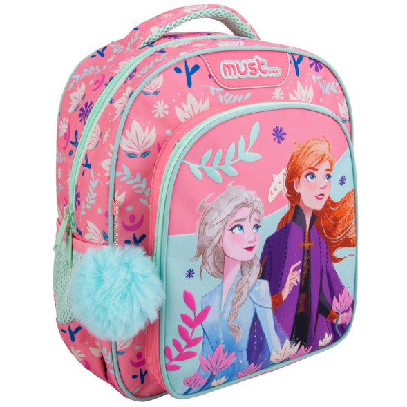 Sac à dos Reine des neiges Rose Snow 31 CM - Maternelle