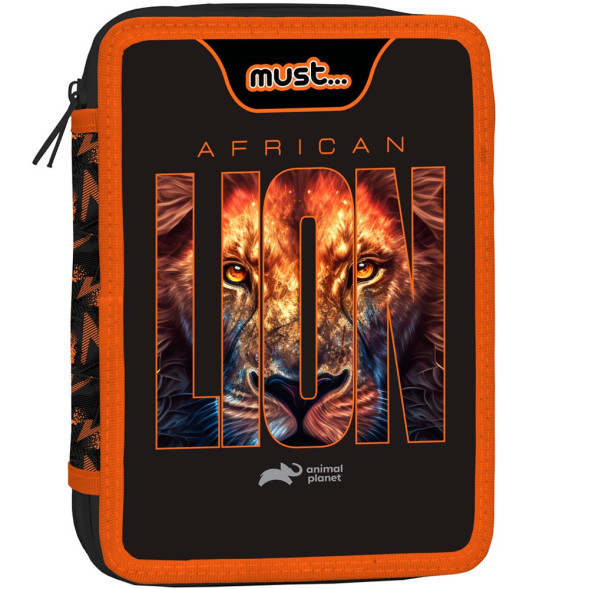 Trousse garnie Africa Lion Animal Planet Must 21 CM - 2 cpt