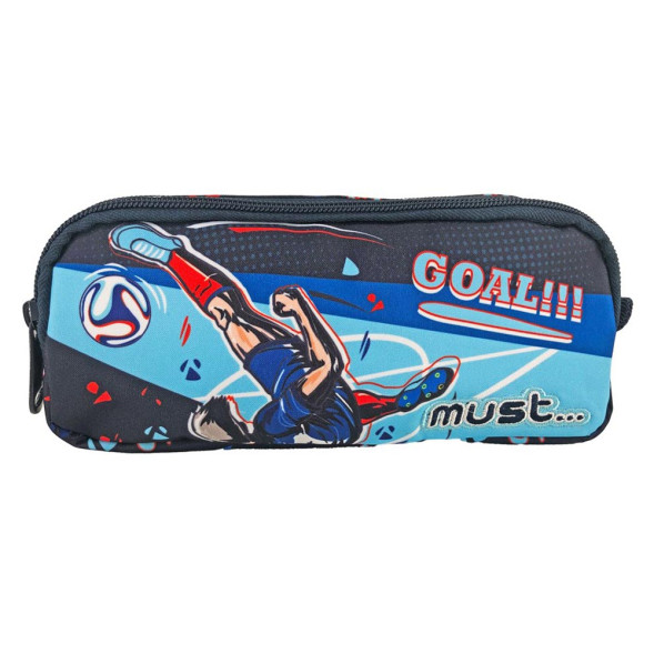 Trousse rectangulaire Football Goal Must 21 CM - 2 Cpt