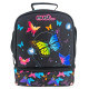 Geïsoleerd theezakje Butterfly Multicolor Must 24 CM lunchzakje