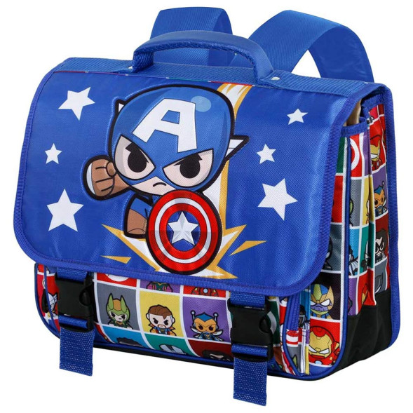 Captain America Punch Boekentas Blauw 38 CM - High-end