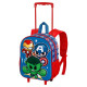 Avengers Mini Heroes 3D rugzak op wielen 34cm kleuterschool trolley