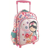 Sac à dos à roulettes "I love you Deerly" Girl 31 CM Trolley