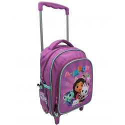 Gabby's Dollhouse Meow 30 CM Trolley Kindergarten Rucksack auf Rädern