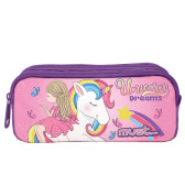 Trousse rectangulaire Licorne Dreams Must 21 CM - 2 Cpt