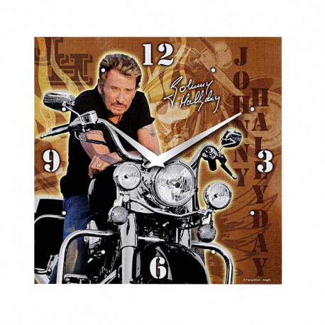 Pendule Toile Johnny Hallyday