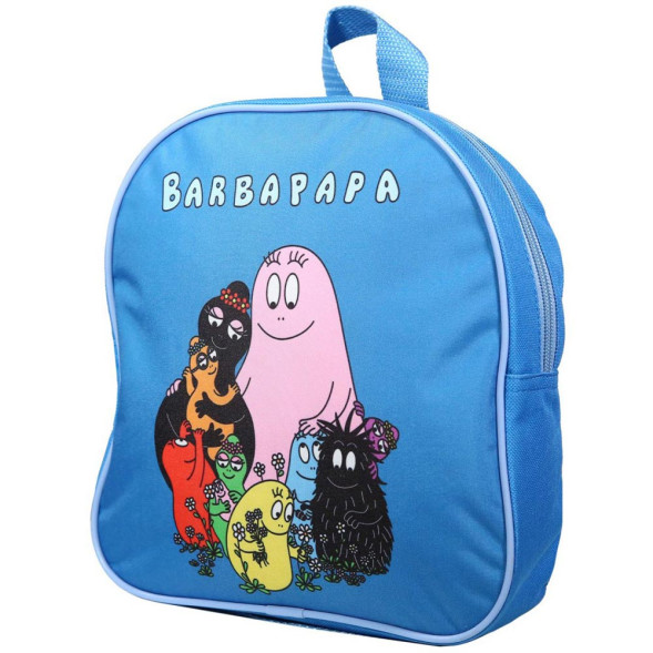 Sac à dos Goûter maternelle Barbapapa Bleu 24 CM