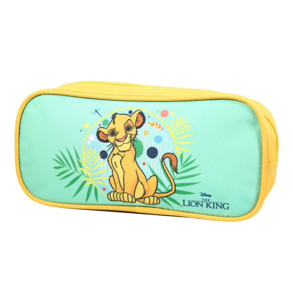 Trousse rectangulaire Roi Lion 23 CM - 2 Cpt