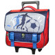 Cartable à roulettes Ligue 1 Football Gris 38 CM Haut de Gamme