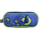 Rectangular Football Ligue 1 Pencil Case Blue 23 CM - 2 Cpt