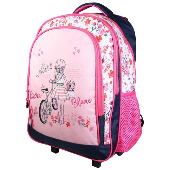 Rucksack auf Rädern Poivre Blanc Vélo Rose 45 CM Trolley fille