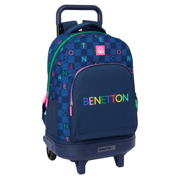 Sac à dos à roulettes Benetton Damero - Trolley 45 CM