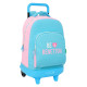 Rugzak op wielen Benetton Lilac - Trolley 45 CM