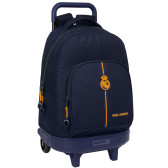 Mochila con ruedas Real Madrid Naranja 45 CM - Trolley de alta gama