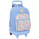 Sac à dos à roulettes Smiley World Heureux 45 CM - Trolley Haut de Gamme