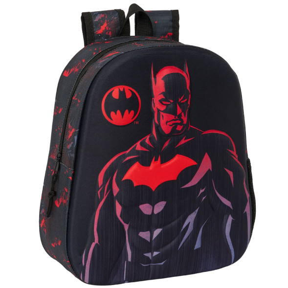 Sac à dos Batman Red 3D 33 CM Maternelle