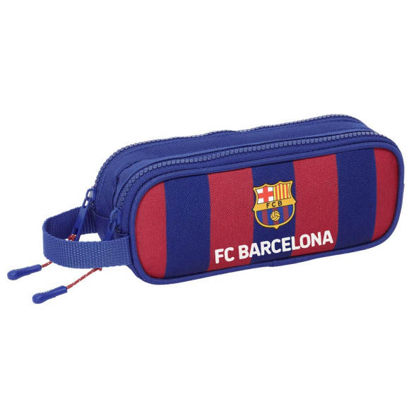 Trousse rectangulaire FC Barcelone Bleu et Rouge 21 CM - 2 cpt