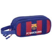 Estuche Rectangular FC Barcelona Azul y Rojo 21 CM - 3 cpt