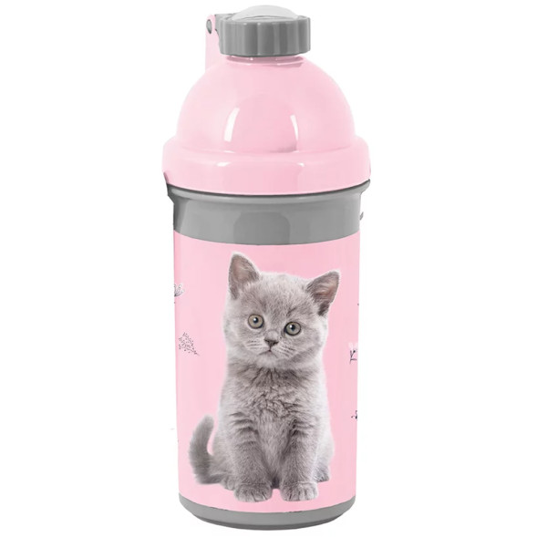 Gourde Chaton Mignon Gris - 18 CM