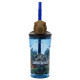 Jurassic World Bicchiere di Dinosauro 360 ML con Cannuccia