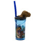 Jurassic World Bicchiere di Dinosauro 360 ML con Cannuccia