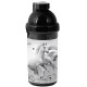 Botella de Agua de Caballo Blanco y Negro - 18 CM