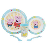 Juego de vajilla infantil Peppa Pig - 5 piezas