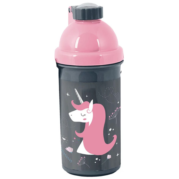 Pink Love Unicorn Trinkflasche - 18 CM