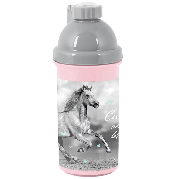 Pink Horse Water Bottle - 18 CM