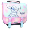 Cartable à roulettes Stitch - Aloha - 38 CM Haut de gamme