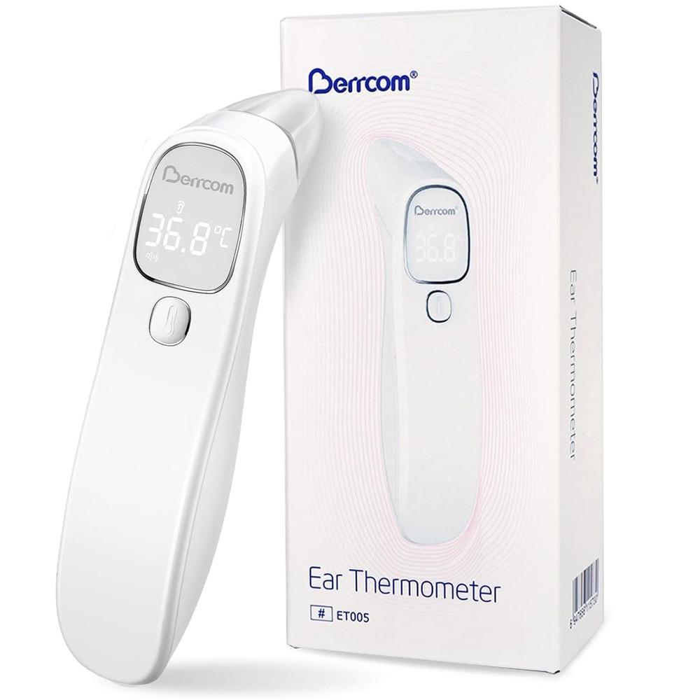 thumbnail image 2 of Berrcom Thermometer Value Bundle - ET005 Forehead/Ear & DT007 Digital Thermometer Set 2 of 6