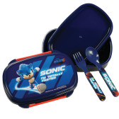 Boîte goûter Sonic avec Couverts - Haut de gamme