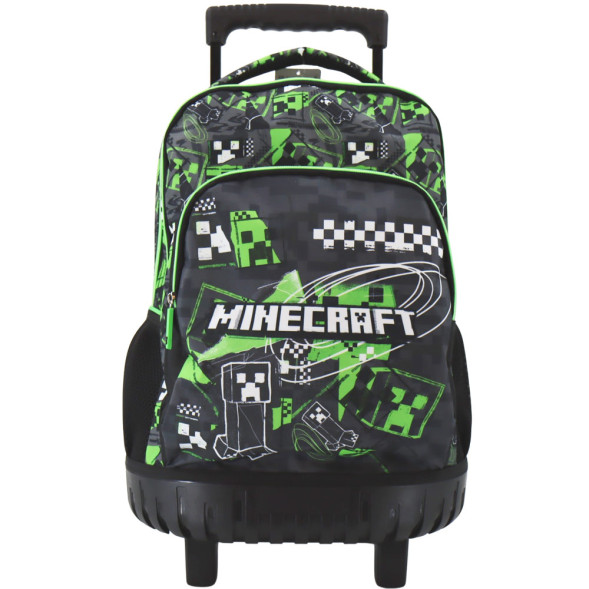 Minecraft Creeper 43 CM 2 Cpt Wheeled Backpack
