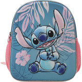 Stitch Hawaii Mochila Jardín de Infantes Azul 32 CM