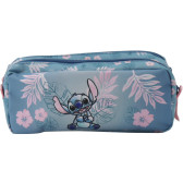 Estuche Stitch Hawaii Azul 22 CM Premium - 2 Cpt
